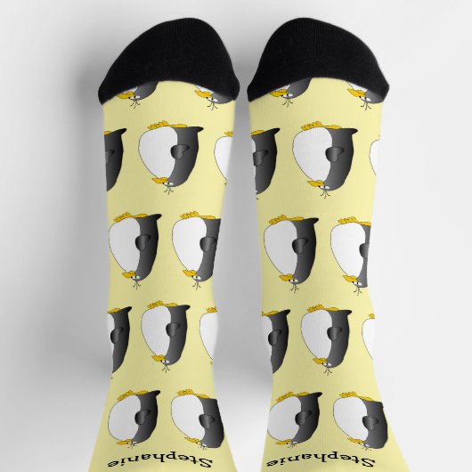 Chaussette Chaussettes conception pingouin (Haut)