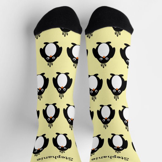 Chaussette Chaussettes conception pingouin (Haut)