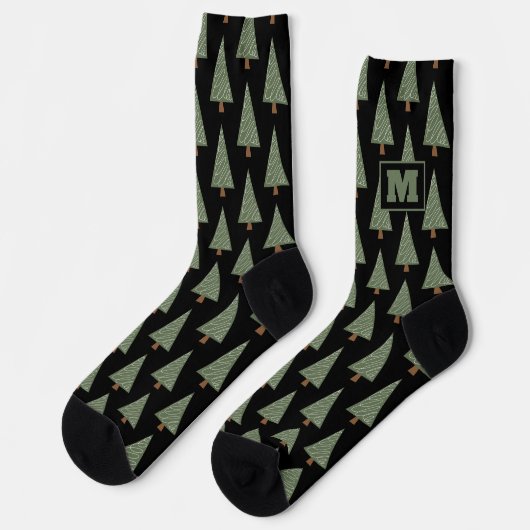 Chaussette Chaussettes cool pour hommes avec monogramme perso (Gauche)