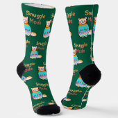 Chaussette Chaussettes Cozy Ginger Cat Mode Câlin (Angulaire)