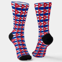 Chaussettes Cuba, mode patriotique drapeau cubain
