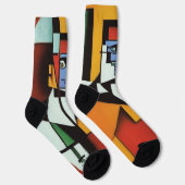 Chaussette Chaussettes Cubistes Abstraites (Droite)