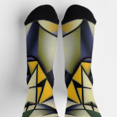 Chaussette Chaussettes Cubistes Zen Abstraites (Haut)