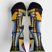 Chaussette Chaussettes Cubistes Zen Abstraites (Haut)