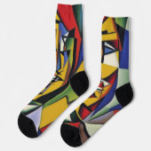 Chaussette Chaussettes Cubistes Zen Abstraites (Gauche)