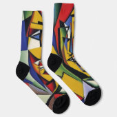 Chaussette Chaussettes Cubistes Zen Abstraites (Droite)