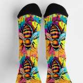 Chaussette Chaussettes d'abeilles mignonnes - Chaussettes d'a (Haut)