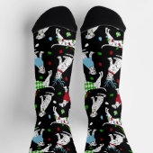 Chaussette Chaussettes Dalmatiennes de Noël (Haut)