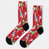 Chaussette Chaussettes Dalmatiennes de Noël (Gauche)