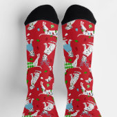 Chaussette Chaussettes Dalmatiennes de Noël (Haut)