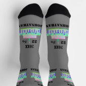 Chaussette Chaussettes d'anniversaire conception HAMbyWG (Haut)