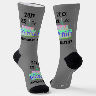 Chaussette Chaussettes d'anniversaire conception HAMbyWG