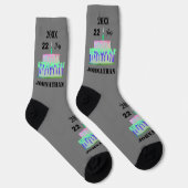 Chaussette Chaussettes d'anniversaire conception HAMbyWG (Droite)