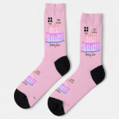 Chaussette Chaussettes d'anniversaire conception HAMbyWG (Gauche)