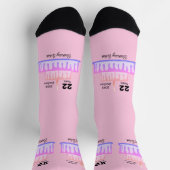 Chaussette Chaussettes d'anniversaire conception HAMbyWG (Haut)