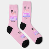 Chaussette Chaussettes d'anniversaire conception HAMbyWG (Droite)