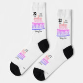 Chaussette Chaussettes d'anniversaire conception HAMbyWG (Gauche)