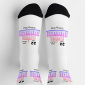 Chaussette Chaussettes d'anniversaire conception HAMbyWG (Haut)