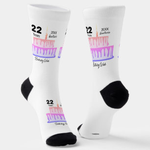 Chaussette Chaussettes d'anniversaire conception HAMbyWG