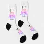 Chaussette Chaussettes d'anniversaire conception HAMbyWG (Droite)