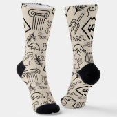 Chaussette Chaussettes d'art classique Greco-Romain : Elega i (Angulaire)