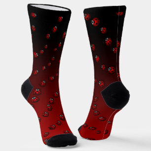 Chaussette Chaussettes d'art coccinelle personnalisées Chauss