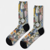 Chaussette Chaussettes d'art Composition Yellow Half Moon de (Gauche)
