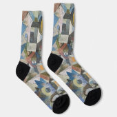 Chaussette Chaussettes d'art Composition Yellow Half Moon de (Droite)