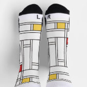 Chaussette Chaussettes d'art moderne de style mondrien (Haut)
