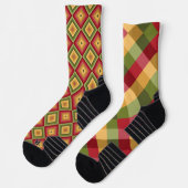 Chaussette Chaussettes D'Athlétisme Amusantes, Coloré Fâcheux (Gauche)