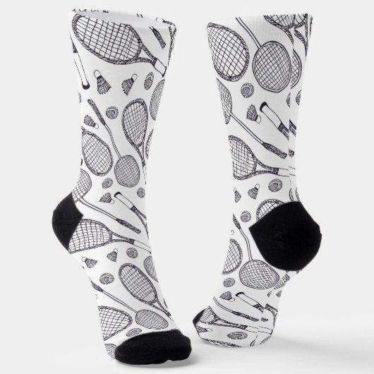 Chaussette Chaussettes de Badminton - Raquette de Badminton - (Angulaire)