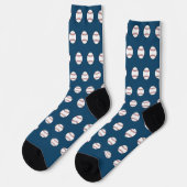 Chaussette Chaussettes de baseball bleu classique (Gauche)