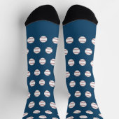 Chaussette Chaussettes de baseball bleu classique (Haut)