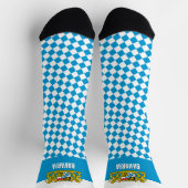Chaussette Chaussettes de Bavière, drapeau bavarois mode / sp (Haut)