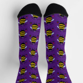 Chaussette Chaussettes de Bee Happy Cartoon Bee (Haut)