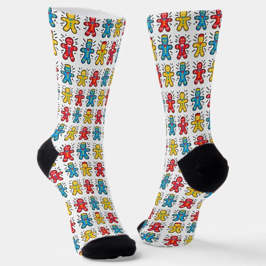 Chaussette Chaussettes de biscuits de Noël Snowman (Angulaire)