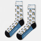 Chaussette Chaussettes de bleuets doux-orientaux (Gauche)