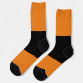 Chaussette Chaussettes de blocs de couleur - orange (Gauche)