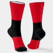 Chaussette Chaussettes de blocs de couleur - Rouge (Angulaire)