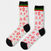 Chaussette Chaussettes de bonbons à la menthe de Noël (Gauche)