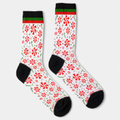 Chaussette Chaussettes de bonbons à la menthe de Noël (Droite)