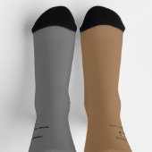 Chaussette Chaussettes de café gris et tressé (Haut)