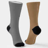 Chaussette Chaussettes de café gris et tressé (Angulaire)