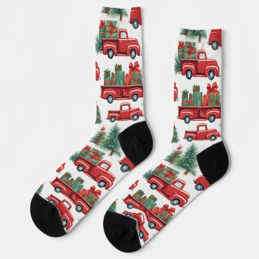 Chaussette Chaussettes de camion de Noël (Gauche)