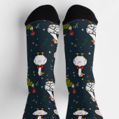 Chaussette Chaussettes de canards de Noël mignons (Haut)