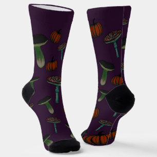 Chaussette Chaussettes de champignons éffrayantes