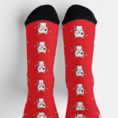 Chaussette Chaussettes de chat mignonnes avec Coeurs - Cadeau (Haut)