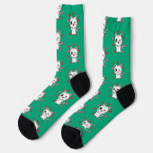 Chaussette Chaussettes de chat mignonnes avec Coeurs - Cadeau (Gauche)