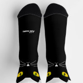 Chaussette Chaussettes de chat noir cadeau pour les Amoureux  (Haut)