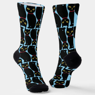 Chaussette Chaussettes de chat noir mignon Cadeau pour les am